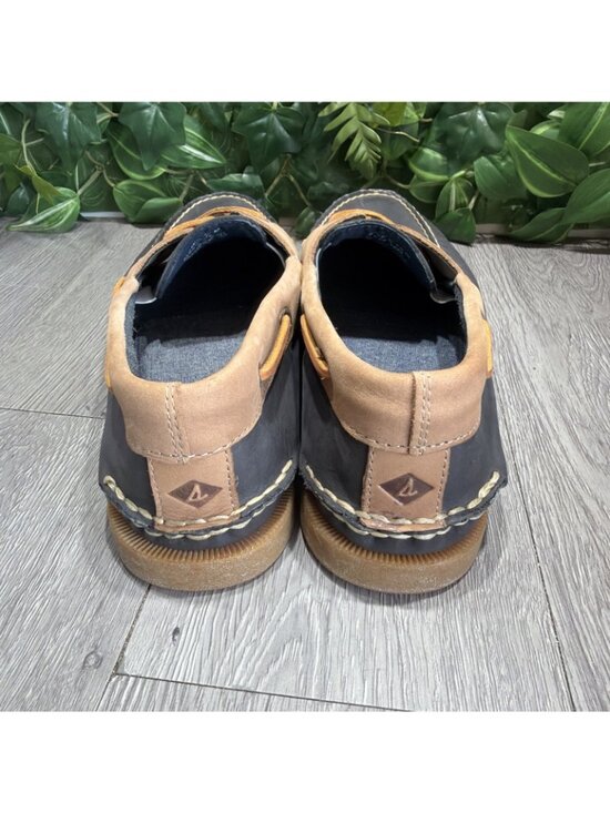 SPERRY Top Sider A/O Men\'s Sz 15 Tan Blue Leather Boat Deck Shoes main image 10